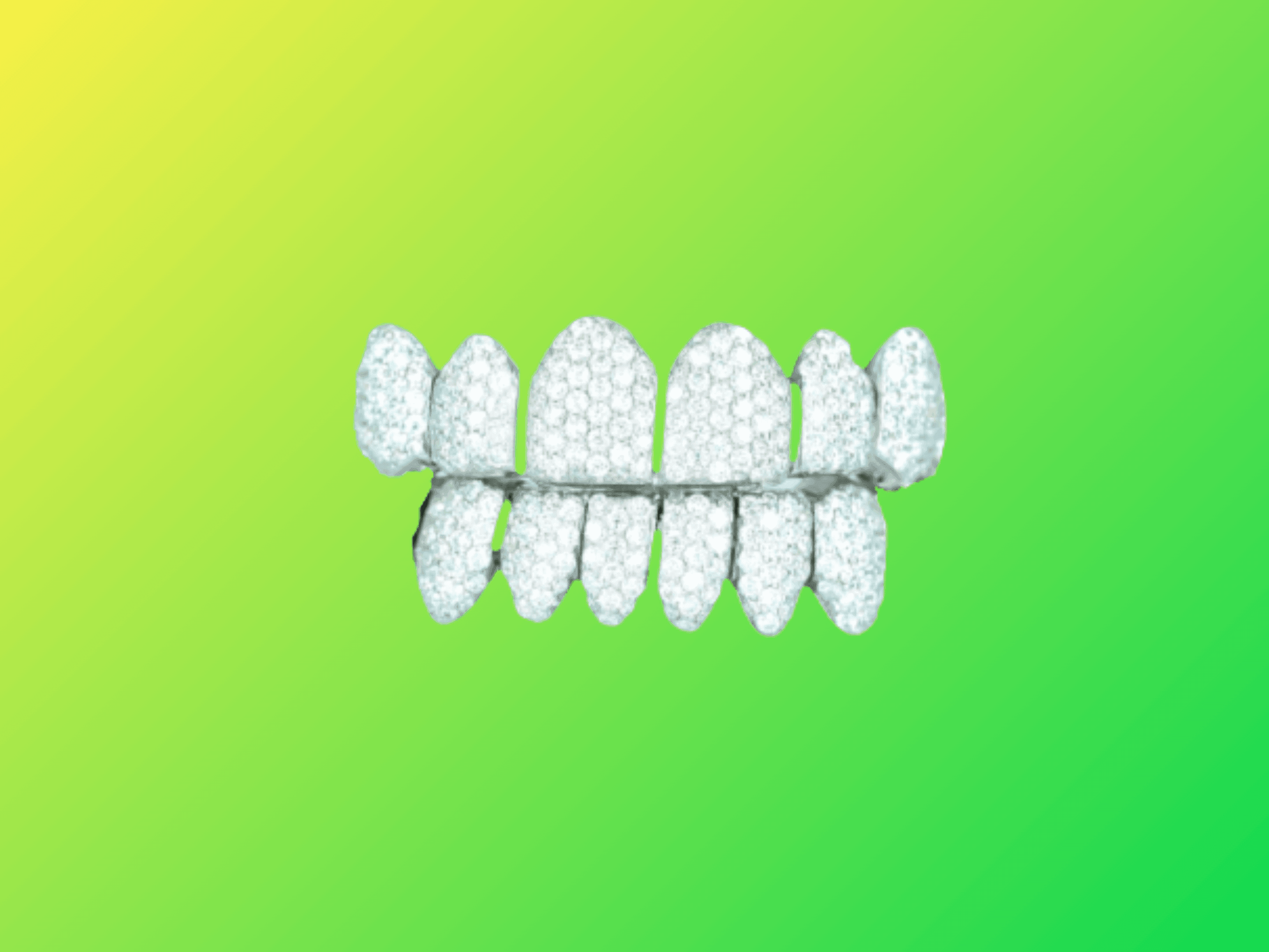 6 on 6 VVS Moissanite Diamond Grillz