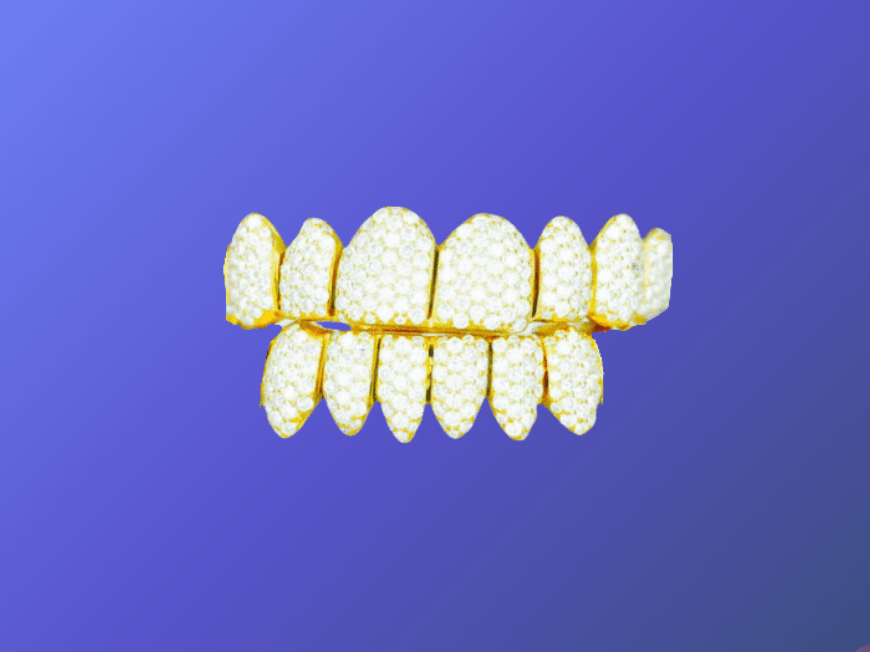 6 on 6 VVS Moissanite Diamond Grillz