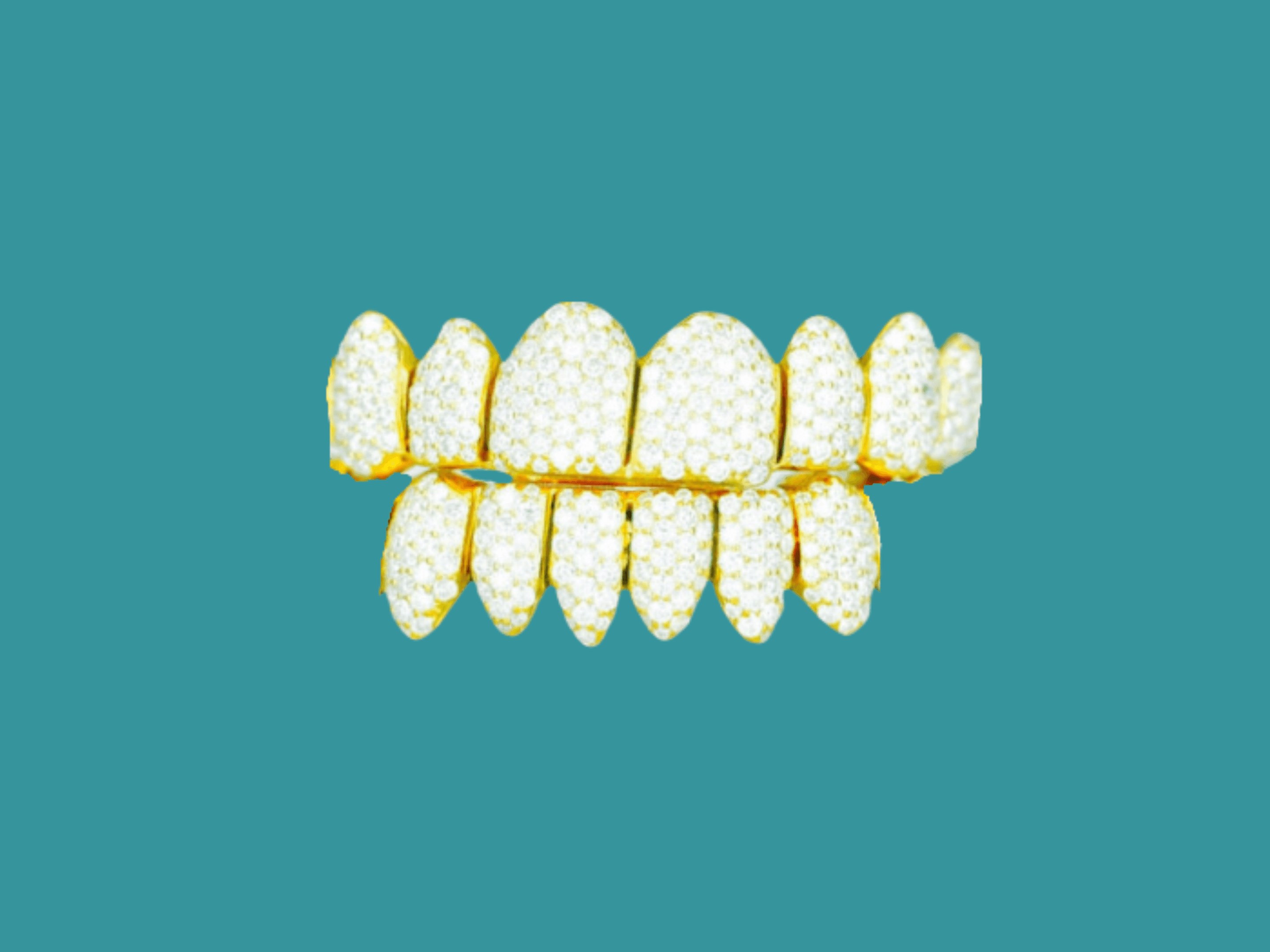 6 on 6 VVS Moissanite Diamond Grillz