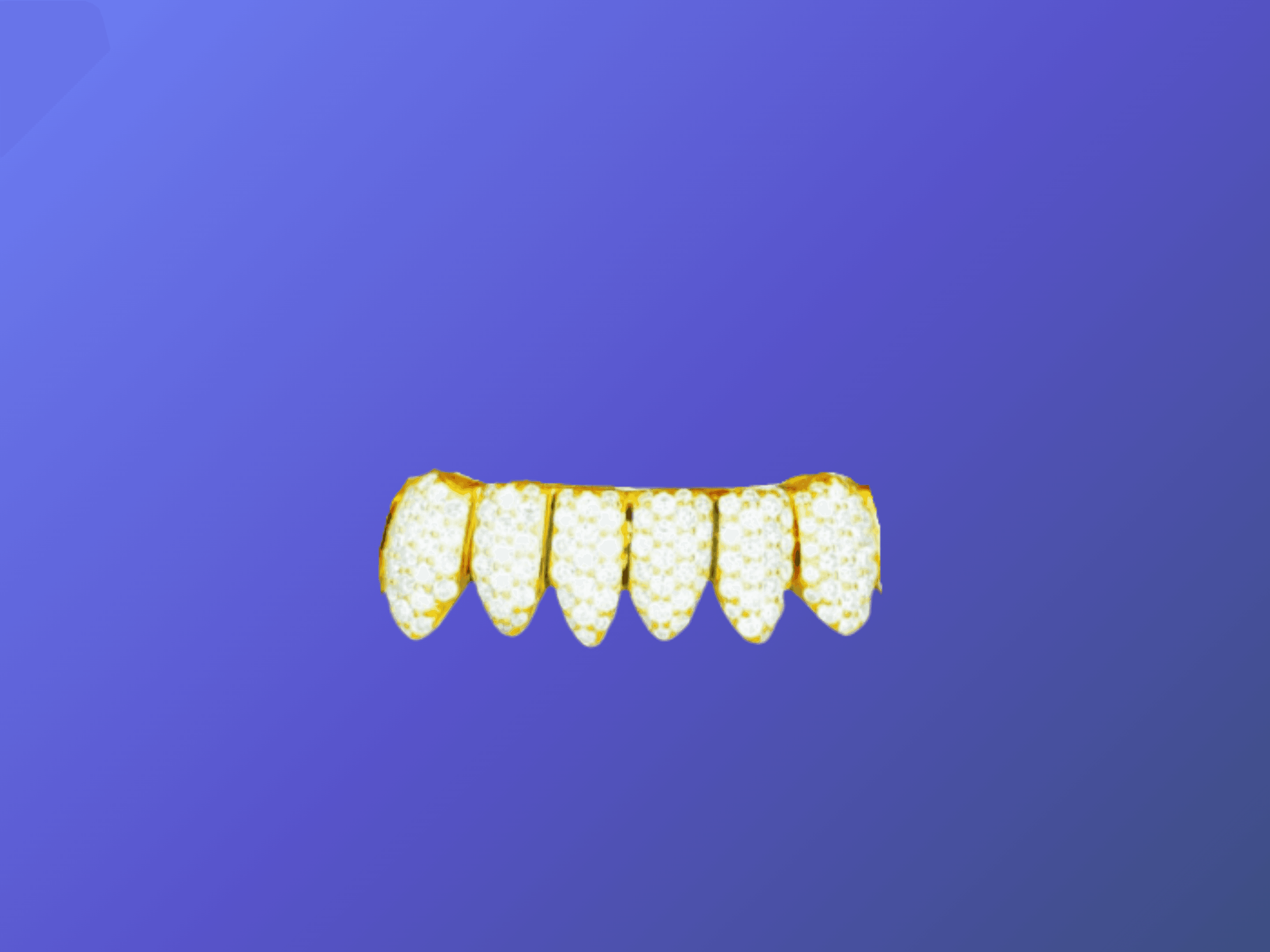 6 on 6 VVS Moissanite Diamond Grillz