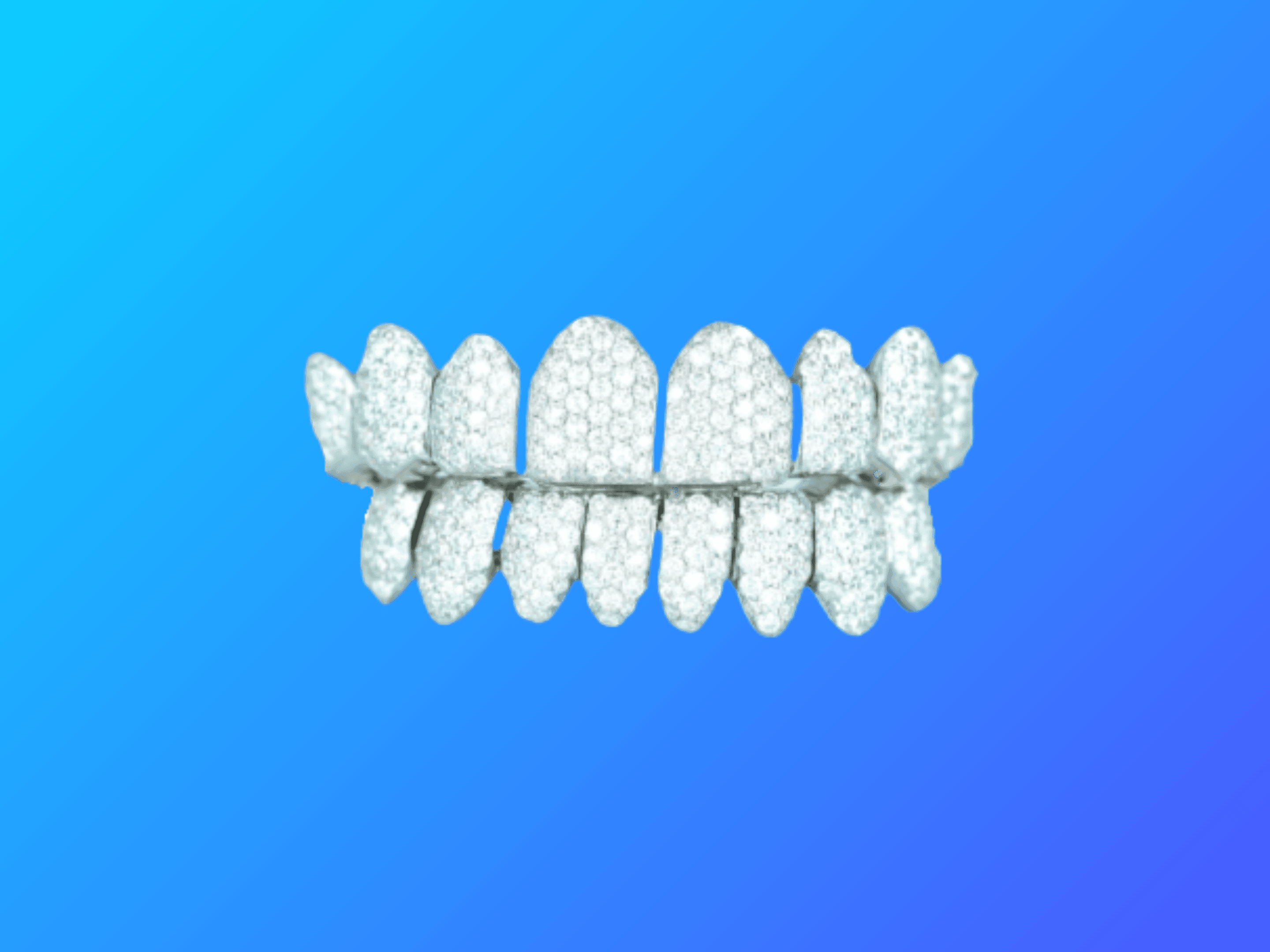 8 on 8 VVS Moissanite Diamond Grillz