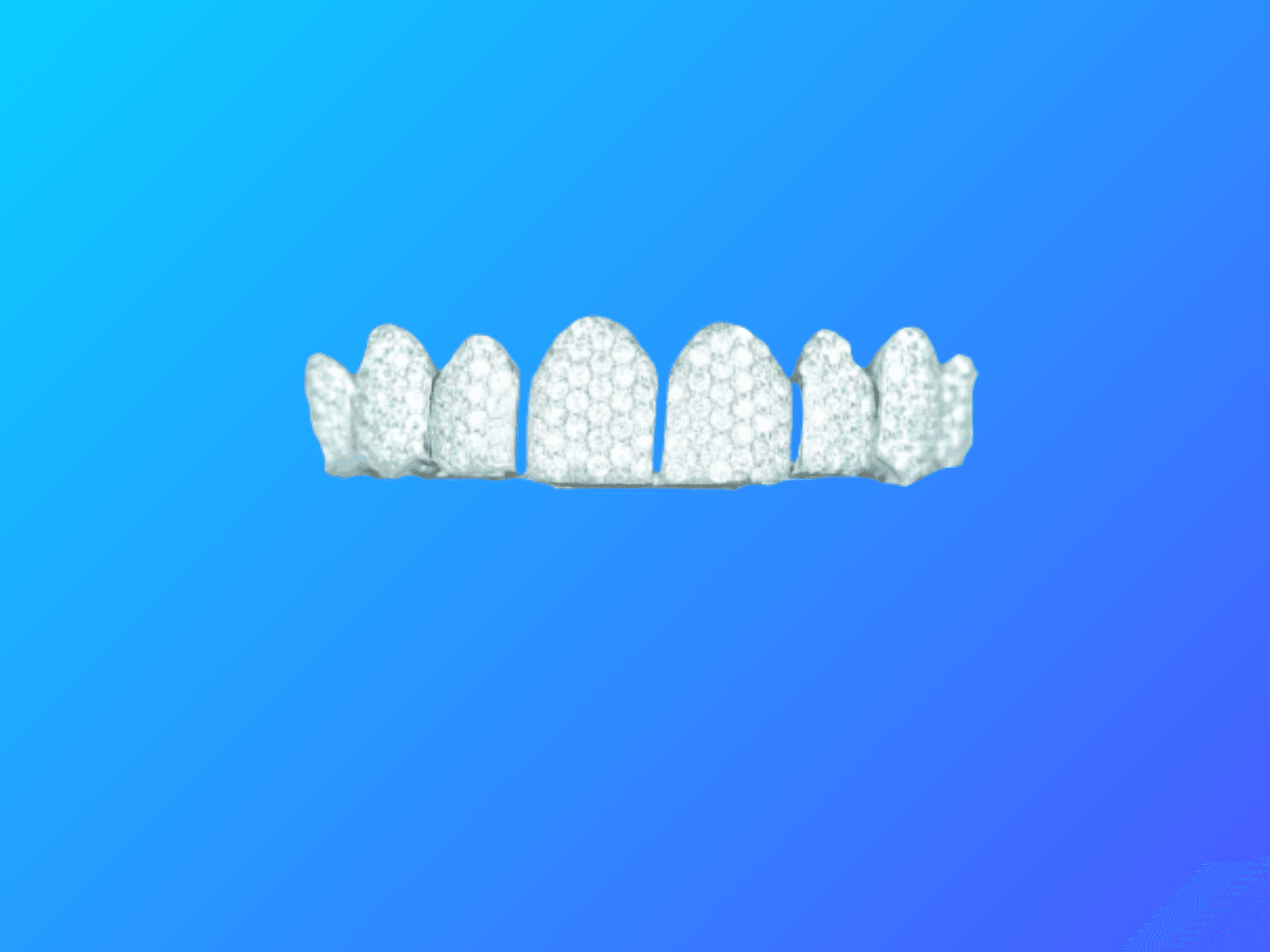  Moissanite Grillz 8 on 8 Top