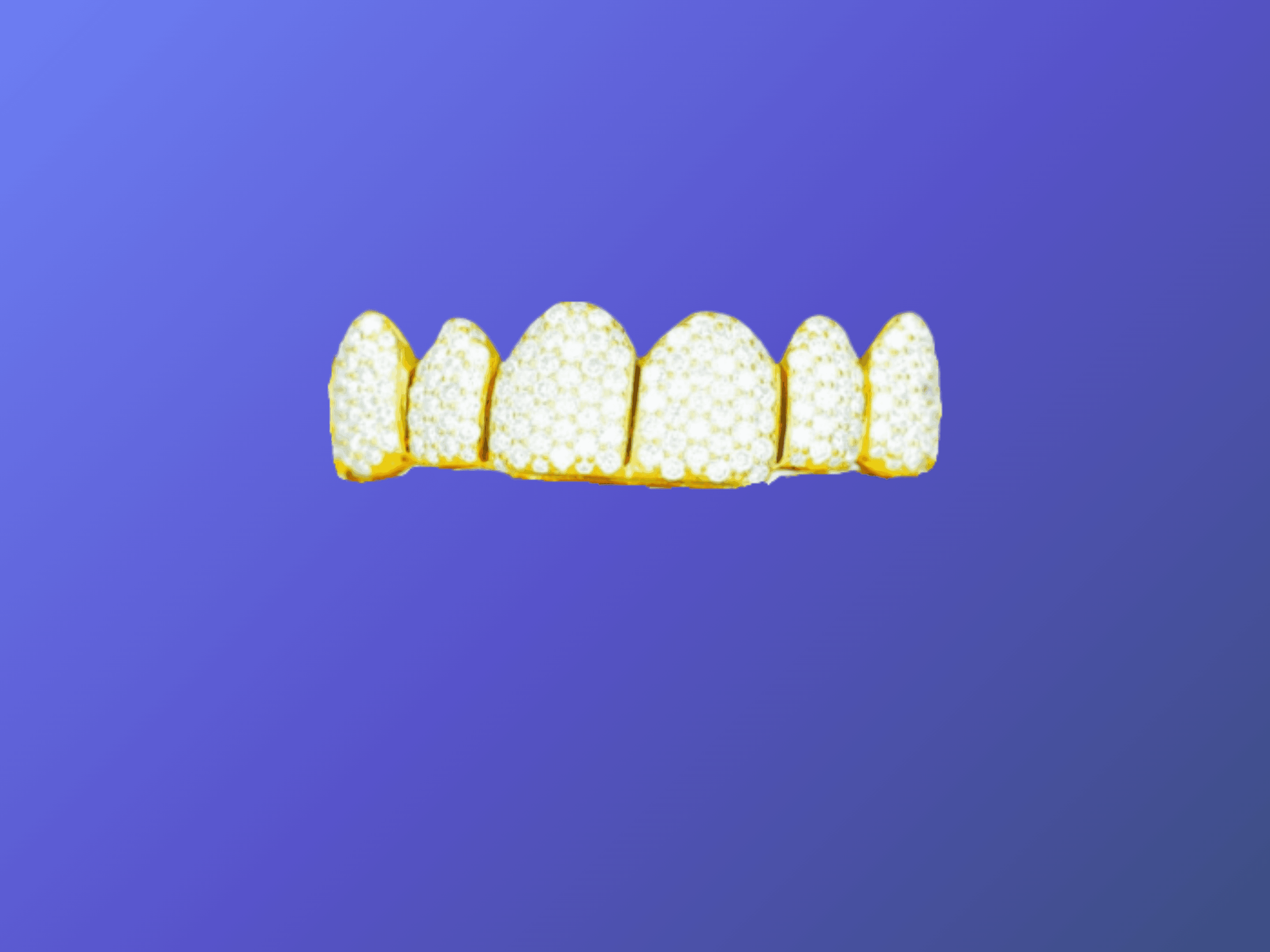 6 on 6 VVS Moissanite Diamond Grillz