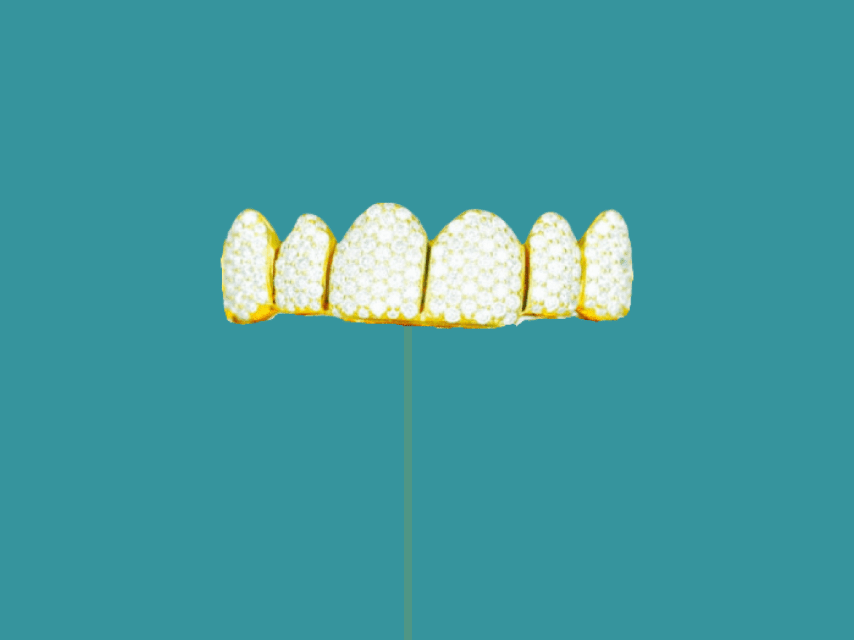 6 on 6 VVS Moissanite Diamond Grillz
